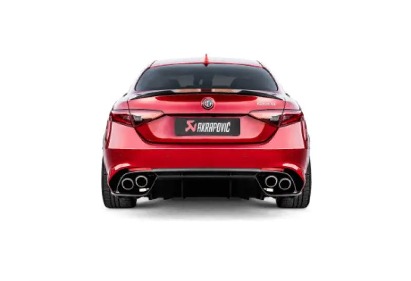 Akrapovic 17-19 Alfa Romeo Giulia Quadrifoglio Evolution Line Cat Back (Titanium) w/Link Pipes - Black Ops Auto Works