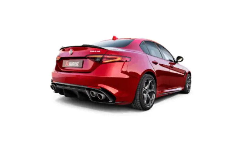 Akrapovic 17-19 Alfa Romeo Giulia Quadrifoglio Evolution Line Cat Back (Titanium) w/Link Pipes - Black Ops Auto Works