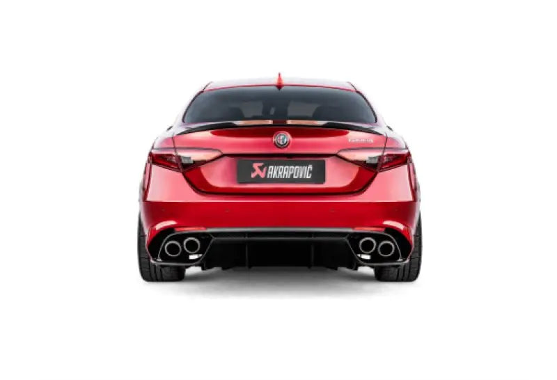 Akrapovic 17-19 Alfa Romeo Giulia Quadrifoglio Evolution Line Cat Back (Titanium) - Black Ops Auto Works