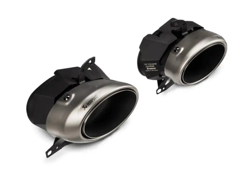 Akrapovic 20-21 Porsche 911 Turbo/Turbo S (992) Tail Pipe Set (Titanium) - Black Ops Auto Works