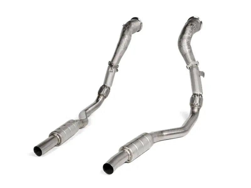 Akrapovic 2020 Audi RS6 Avant (C8) DownPipe (SS) w/Link Pipe Set (Does Not Fit w/L-AU/SS/6) - Black Ops Auto Works