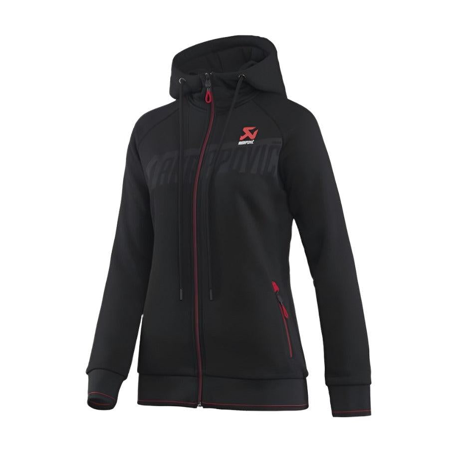 Akrapovic Akrapovic Womens Corpo Zip Hoodie Black - Medium