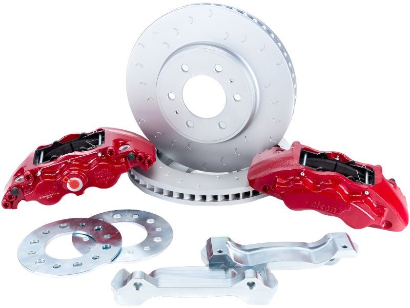 Alcon 09-20 F-150/Raptor Gen1-2 347x36mm Rotors 6-Piston Red Front Brake Kit Requires alcAC011507NAN - Black Ops Auto Works