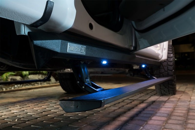 AMP Research 20-23 Chevy Silverado 1500 Crew Cab PowerStep XL - Black (Incl OEM Style Illumination) - Black Ops Auto Works