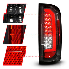 Load image into Gallery viewer, ANZO 15-21 GMC Canyon Full LED Taillights w/ Red Lightbar Black Housing/Clear Lens ANZO ANZ311434