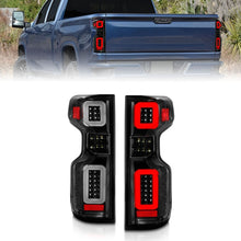 Load image into Gallery viewer, Anzo 19-21 Chevy Silverado Full LED Tailights Black Housing Clear Lens G2 (w/C Light Bars) ANZO ANZ311414