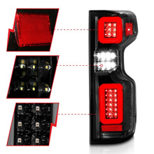 Load image into Gallery viewer, Anzo 19-21 Chevy Silverado Full LED Tailights Black Housing Clear Lens G2 (w/C Light Bars) ANZO ANZ311414