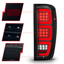 Load image into Gallery viewer, Anzo 19-23 GMC Sierra 1500/2500HD/3500HD Smoke Black Replacement Full LED Bar Tail Light ANZO ANZ311460