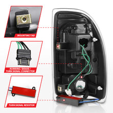 Load image into Gallery viewer, ANZO 1997-2004 Dodge Dakota LED Taillights Black Housing Smoke Lens Pair ANZO ANZ311348