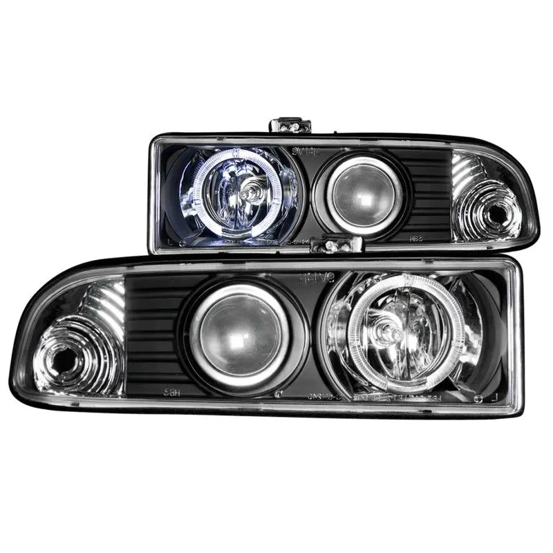 ANZO 1998-2005 Chevrolet S-10 Projector Headlights w/ Halo Black ANZO ANZ111015