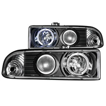Load image into Gallery viewer, ANZO 1998-2005 Chevrolet S-10 Projector Headlights w/ Halo Black ANZO ANZ111015