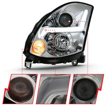 Load image into Gallery viewer, ANZO 2003-2007 Infiniti G35 Projector Headlight Plank Style Black (HID Compatible, No HID Kit ) ANZO ANZ121557