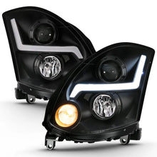 Load image into Gallery viewer, ANZO 2003-2007 Infiniti G35 Projector Headlight Plank Style Black (HID Compatible, No HID Kit ) ANZO ANZ121557
