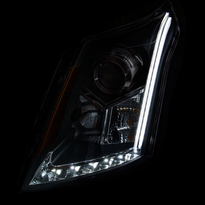 ANZO 2010-2015 Cadillac Srx Projector Headlights w/ Plank Style Design Black ANZO ANZ111308
