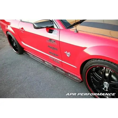 APR CF Side Skirts: Mustang S197 2005-2009 - Black Ops Auto Works