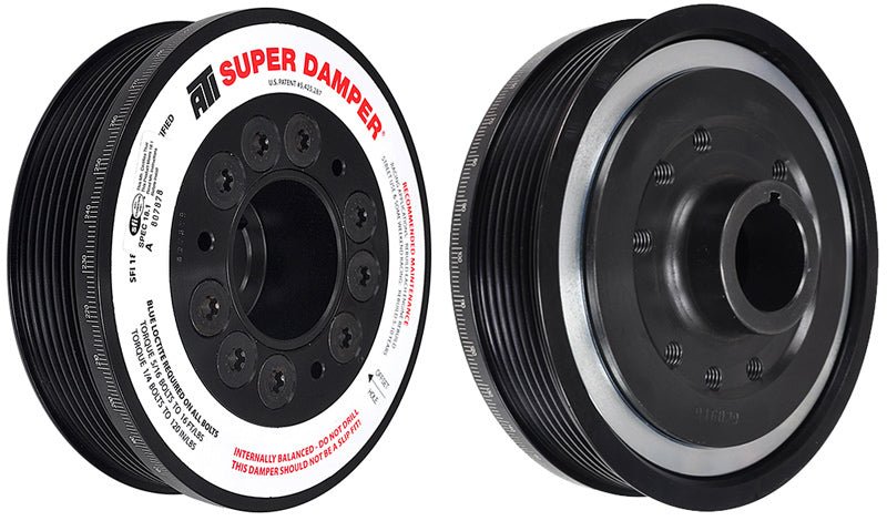 ATI Damper - 5.67in - Alum - 6 Grv - Honda F20 F22 - 7 Percent OD - Street - 3 Ring - 1Pc - Black Ops Auto Works