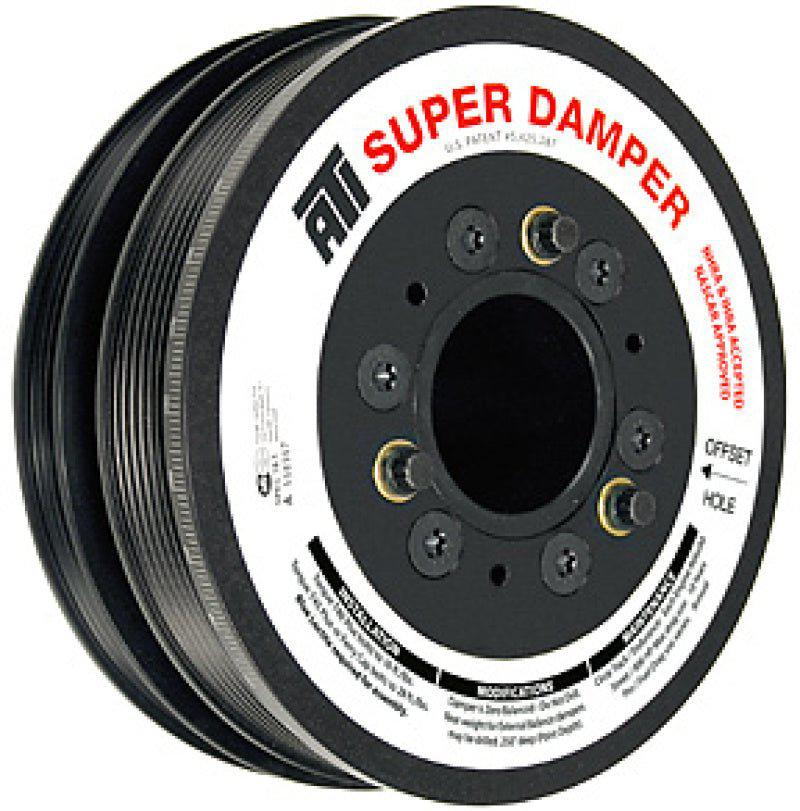 ATI Damper - 7.425in - Steel LW - 6/4 Grv - LS1-2-3-6 & L76 - 97-13 - Y Body & SS & G8 - 3 Ring - Black Ops Auto Works