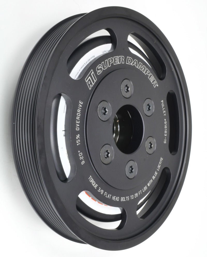 ATI Damper - 7.48in - Alum LW - 6 Grv - 2014+ Corvette LT1/LT4 - Dry Sump - 6 Bolt (Excl SC Pulley) - Black Ops Auto Works