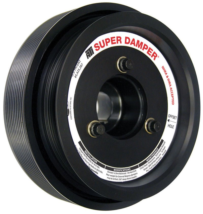 ATI Damper - 7.81in - Alum - 6/10 Grv - Ford GT 500 - 5.4 / 5.8 - 07-14 - 10 Percent OD Size - Black Ops Auto Works