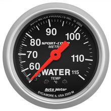 Load image into Gallery viewer, Autometer Sport 2in Water Temp Metric , 50-115 deg. C / Mech - Black Ops Auto Works