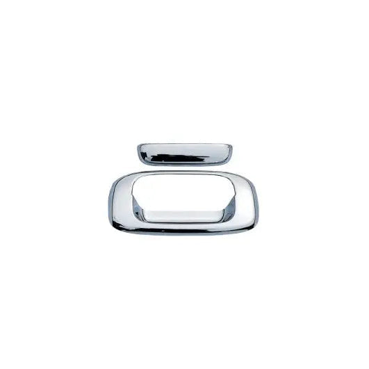 AVS 15-18 Chevy Silverado 1500 (w/Rear Camera) Tailgate Handle Cover 2pc - Chrome-AVS-AVS686565