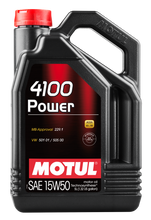 Load image into Gallery viewer, Motul 5L Engine Oil 4100 POWER 15W50 - VW 505 00 501 01 - MB 229.1 Motul