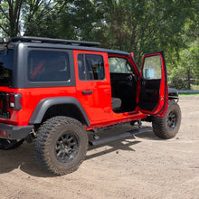 Load image into Gallery viewer, Go Rhino 18-23 Jeep Wrangler 4dr E-BOARD E1 Electric Running Board Kit (Drilling Req.) - Tex. Blk Go Rhino