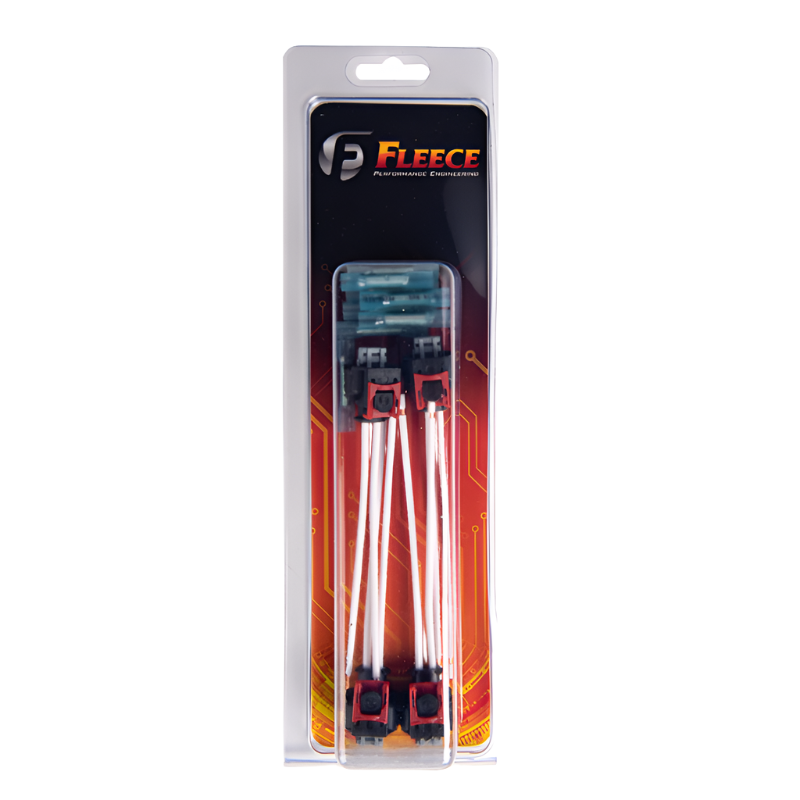 Fleece Performance 17-22 GM 2500/3500 Duramax Replacement Fuel Injector Connector w/Pigtail (4 Pack) Fleece Performance