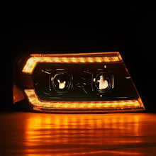 Load image into Gallery viewer, AlphaRex 04-08 Ford F150 PRO-Series Projector Headlights Chrome w/ Sequential Signal and DRL AlphaRex