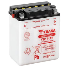 Load image into Gallery viewer, Yuasa YB14L-A2 Yumicron CX 12 Volt Battery-Batteries-Yuasa Battery
