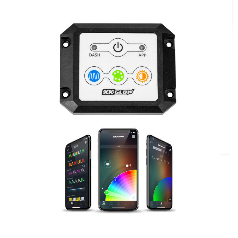 XK Glow Dash Surface Mount XKCHROME Controller (Dual Mode)-Switch Panels-XKGLOW