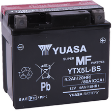 Load image into Gallery viewer, Yuasa YTX5L-BS Maintenance Free AGM 12 Volt Battery (Bottle Supplied)-Batteries-Yuasa Battery