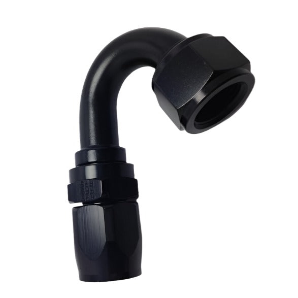 Fragola -8AN x 150 Degree Pro-Flow Hose End - Black Fragola