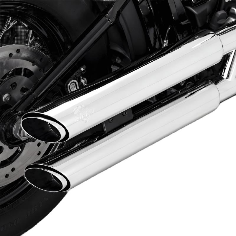 Vance & Hines 18-22 Harley Davidson Softail Twin Slash S/OS PCX Slip-On Exhaust - Chrome-Motorcycle Slip-On-Vance and Hines