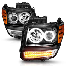 Load image into Gallery viewer, ANZO 2007-2012 Dodge Nitro Projector Headlights w/ Halo Black (CCFL) G2 ANZO