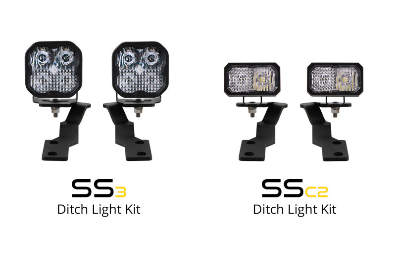 Diode Dynamics 16-21 Toyota Tacoma Pro SS3 LED Ditch Light Kit - White Combo Diode Dynamics