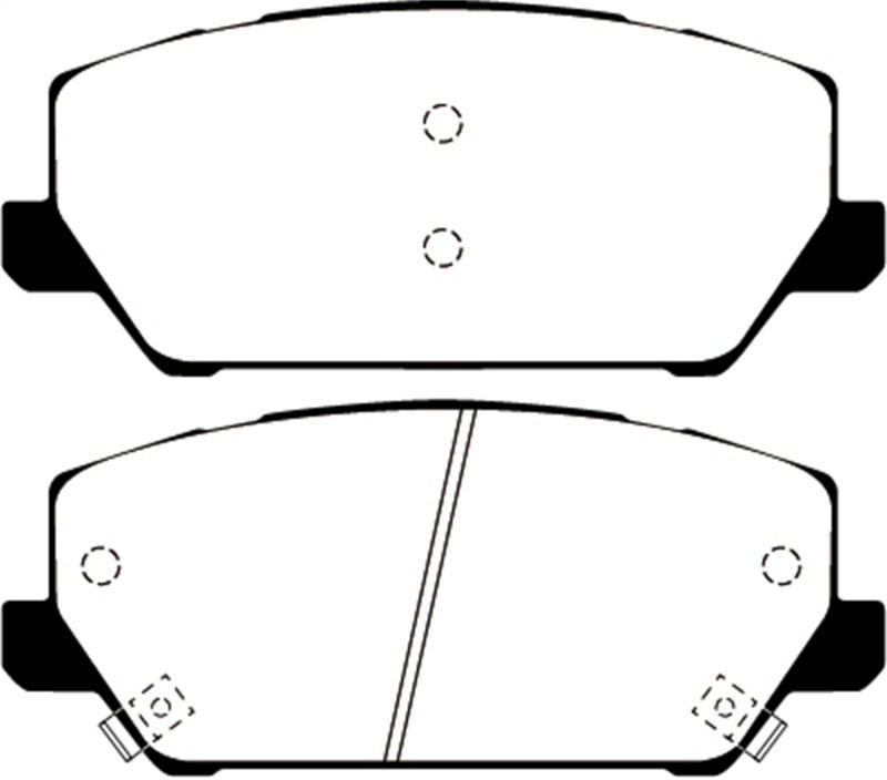 EBC 2019+ Hyundai Veloster Turbo N (2nd Gen) 2.0L Ultimax Front Brake Pads EBC