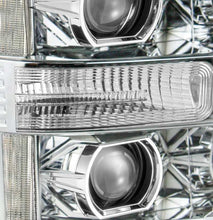Load image into Gallery viewer, AlphaRex 11-16 Ford F-250 SD PRO-Series Projector Headlights Plank Style Design Chrome w/Seq Signal - Black Ops Auto Works