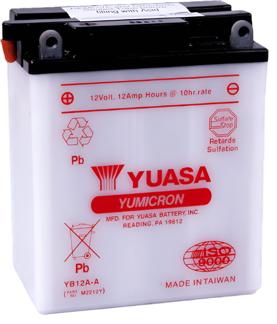 Yuasa YB12A-A Yumicron 12 Volt Battery-Batteries-Yuasa Battery