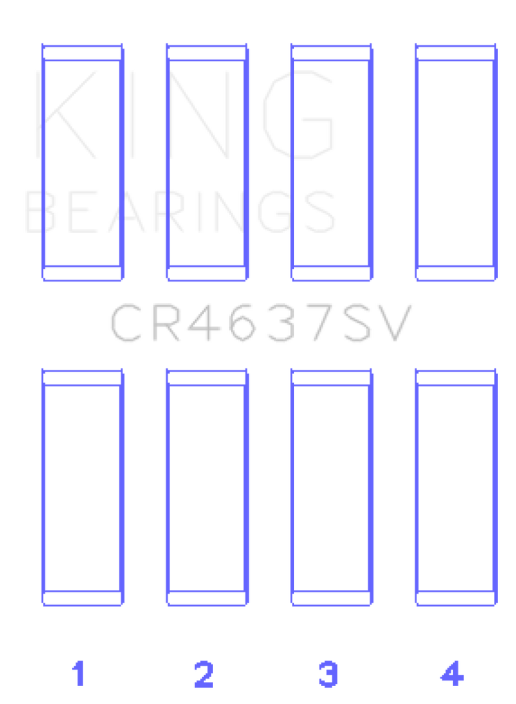 King Audi BYT/CDNC/CCZD/CPSA Connecting Rod Bearing Set King Engine Bearings