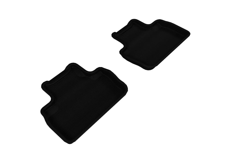 3D MAXpider 2006-2013 Lexus IS Kagu 2nd Row Floormats - Black - Black Ops Auto Works
