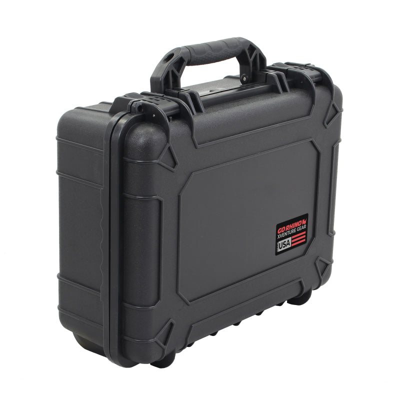 Go Rhino XVenture Gear Hard Case - Large 20in. / Lockable / IP67 / Automatic Air Valve - Tex. Black Go Rhino