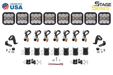 Load image into Gallery viewer, Diode Dynamics SS5 Pro Universal CrossLink 8-Pod Lightbar - White Combo Diode Dynamics