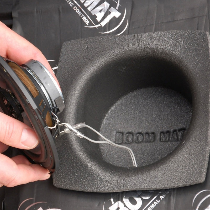 DEI Speaker Baffles 5.25in Round 6.5in Wide 6.5 Height 2.5in Deep Pair - Black Ops Auto Works