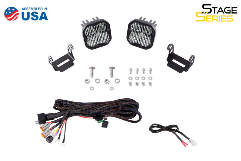 Diode Dynamics 2021 Ford Bronco SS3 LED Ditch Light Kit - Pro White Combo-Light Accessories and Wiring-Diode Dynamics-691025930863-