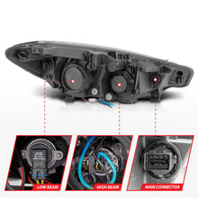 Load image into Gallery viewer, ANZO 2014-2016 Kia Forte Projector Headlights w/ Light Bar Black Housing w/ DRL ANZO