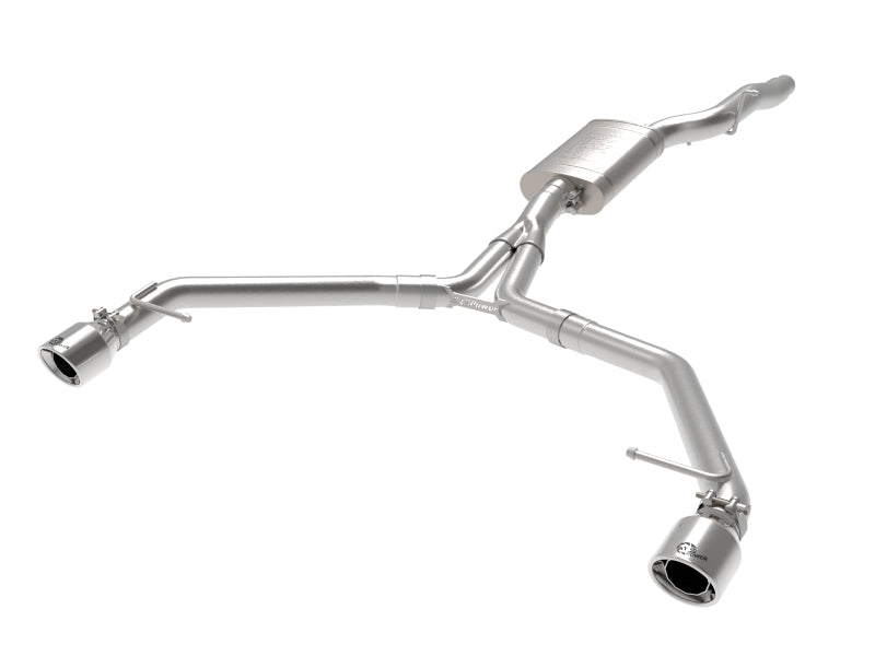 afe MACH Force-Xp 13-16 Audi Allroad L4 SS Axle-Back Exhaust w/ Polished Tips aFe