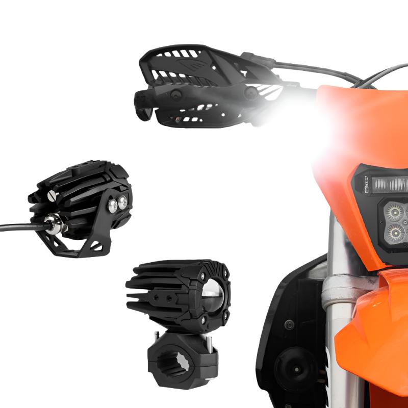 XK Glow 2in Dual Mode LED Driving Light Kit for Motorcycles, UTVs & ATVs-Light Accessories and Wiring-XKGLOW