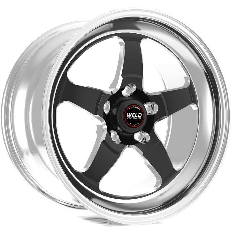 Weld S71 20x10.5 / 5x5 BP / 7.7in BS Black Wheel (High Pad) - Non-Beadlock Weld