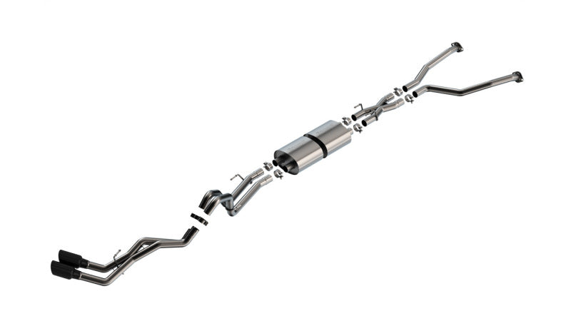 Borla 22-24 Toyota Tundra 3.4L V6 (Inc. Hyb.) Ext. Cab/STD Bed/145.7in WB S-Type Cat-Back - Blk Chrm-Borla-BOR140939BC